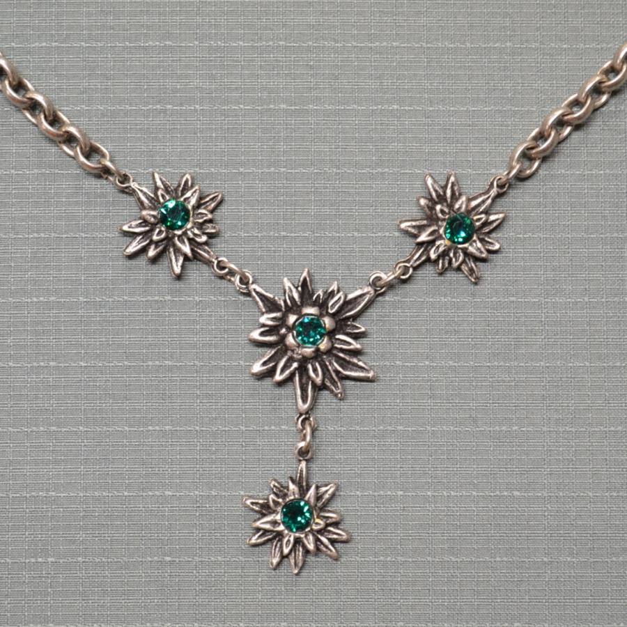 edelweiss necklace Ernst Licht Colored Gem Edelweiss Necklace Multiple